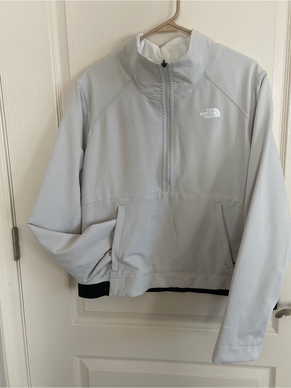 The North Face Pale Gray / White Reversible Half-Zip Pullover